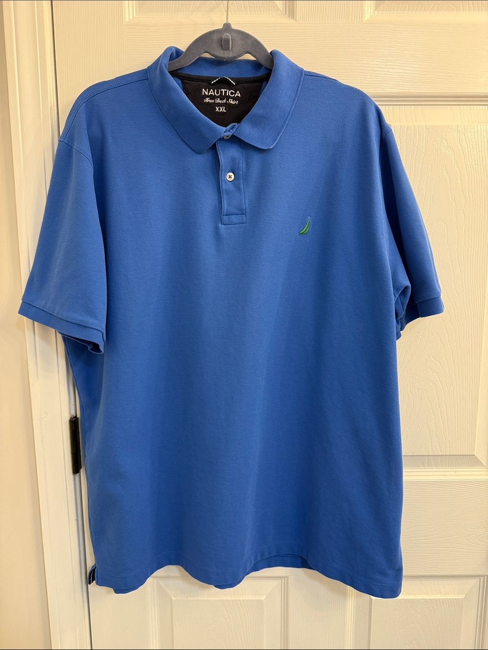 Nautica Men's True Deck Shirt Polo with Green Logo XXL